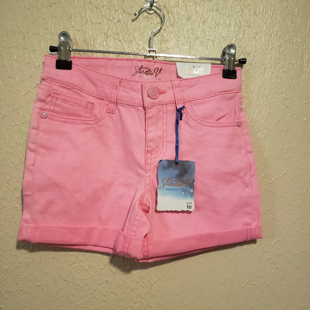 Vigoss Pink‎ Shorts Size 10 Girls Kids Adjustable waist